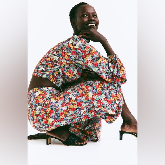 Floral skirt, viscose, size 2 - Picture 5 of 5